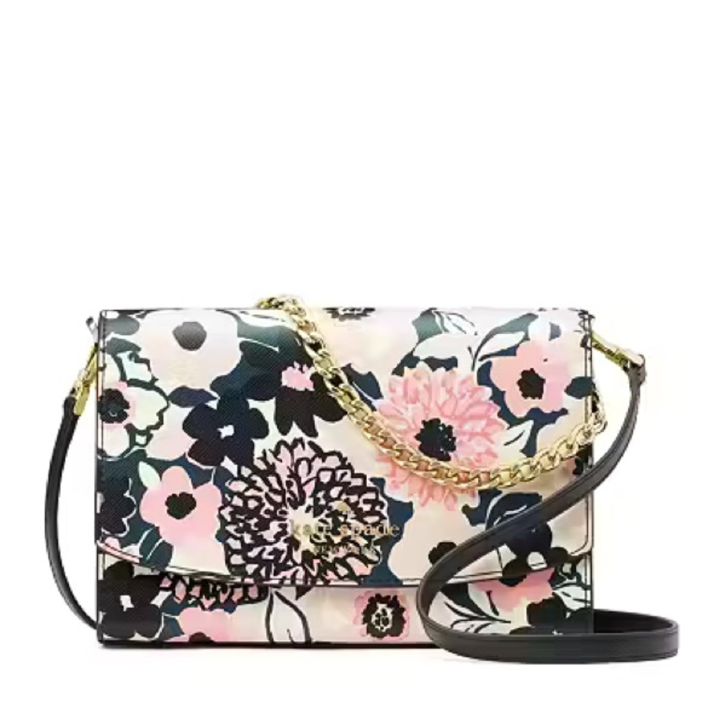 NWT Kate Spade Carson Convertible Crossbody Bag Dahlia Floral Modern Feminine